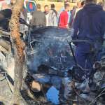 بالفيديو- استهداف سيارة في بنت جبيل نتج عنها حالة وفاة