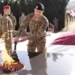 بالصّور – العماد هيكل يضع إكليلًا على نصب شهداء الجيش