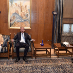 بري عرض مع لوجاندر للتطورات واستقبل البساط وعربيد