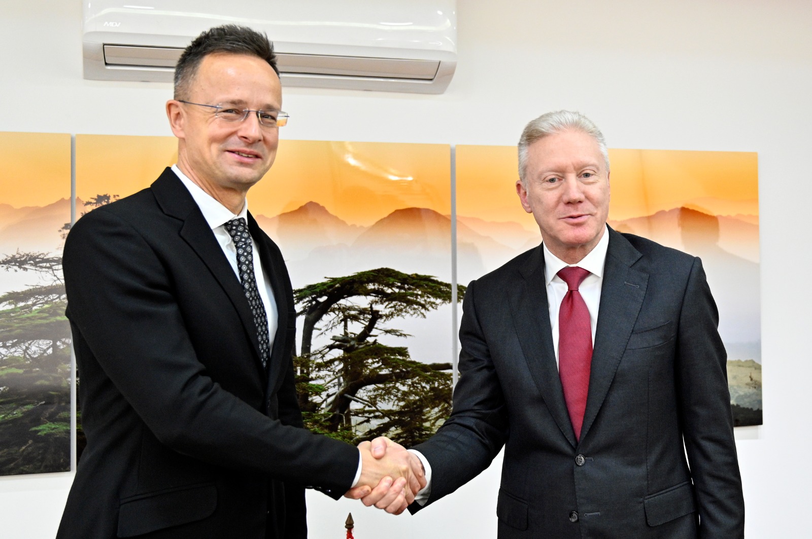 رجي التقى نظيره الهنغاري: طموح الشعب اللبناني هو العيش معاً في بلد طبيعي