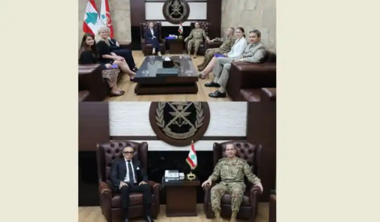 قائد الجيش استقبل ممثلة الاتحاد الأوروبي وسفير مصر