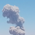 بالفيديو- إنفجار مستودع ذخيرة في ريف إدلب