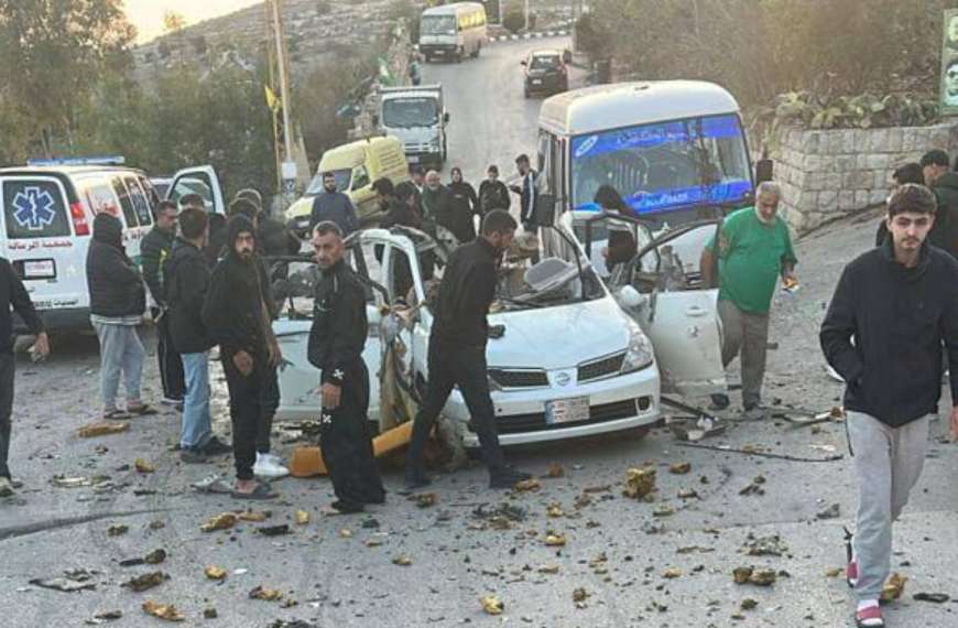 بالفيديو- الباص المتضرّر في بلدة الطيري