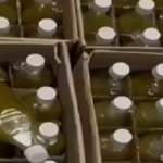 بالفيديو- ضبط زيت زيتون مهرّب