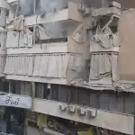 عاجل- بالفيديو- إستهداف رئيس أركان حزب الله في الضاحية