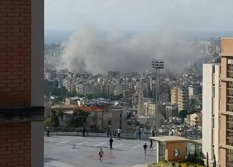 قصف-الضاحية-حرب-غارة