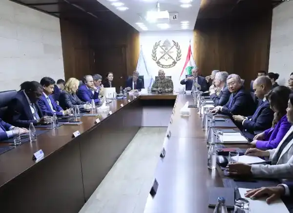 قائد الجيش استقبل وفد مجلس الأمن