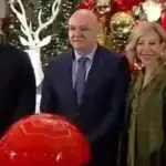 رئيس الجمهورية أضاء واللبنانية الأولى شجرة الميلاد في قصر بعبدا