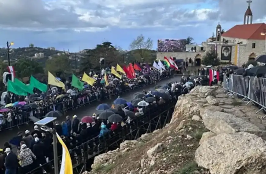 بالفيديو- البابا لاوون في عنّايا