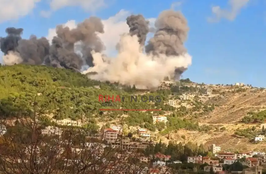 بالفيديو- سلسلة غارات عنيفة في منطقة إقليم التفّاح