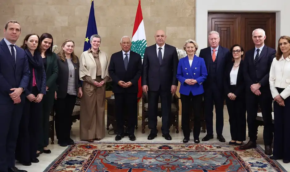 عون والوفد الاوروبي