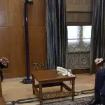 لودريان يتلقي سلام وبرّي